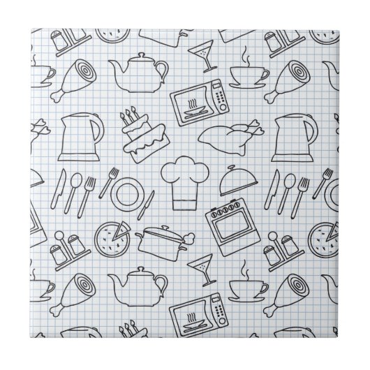 Küchenmuster 4 fliese (Vorderseite)
