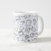 Küchenmuster 4 Jumbo-Tasse (Vorderseite Rechts)