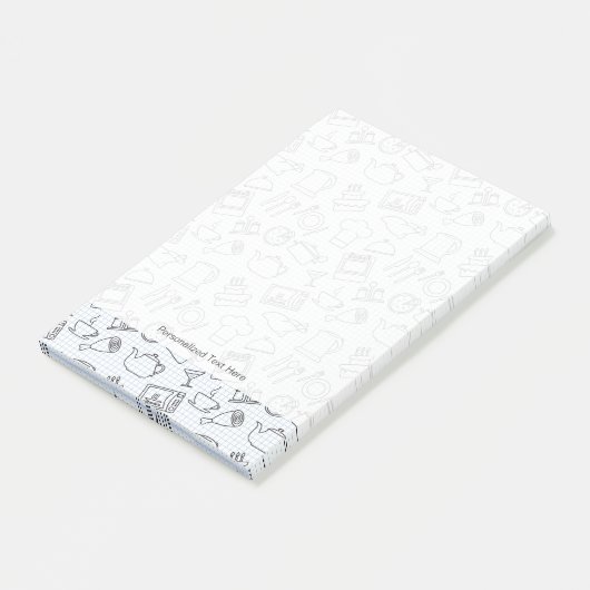 Küchenmuster 4 post-it klebezettel (angewinkelt)