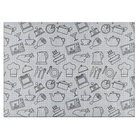 Küchenmuster 4 schneidebrett (Vorderseite)