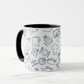 Küchenmuster 4 tasse (Vorderseite Links)