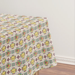 Küchenmuster der 40er Jahre mit gelbem Tepots 60" Tischdecke