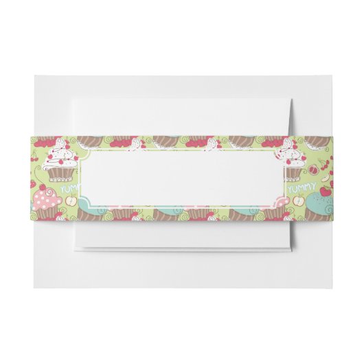 Kuchenmuster Einladungsbanderole (Vorderseite Beispiel)
