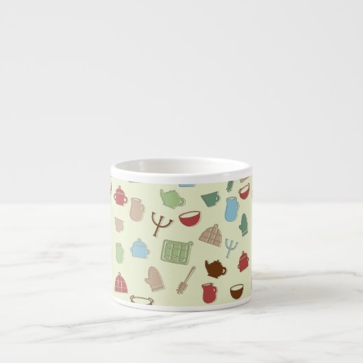 Küchenmuster Espressotasse (Vorderseite)