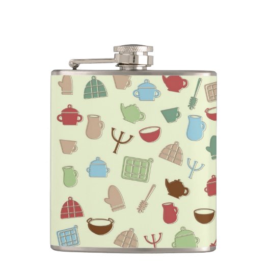 Küchenmuster Flachmann (Vorderseite)