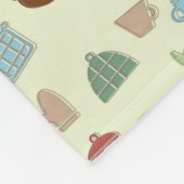 Küchenmuster Fleecedecke (Ecke)