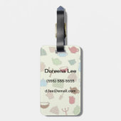 Küchenmuster Gepäckanhänger (Rückseite vertikal)