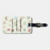 Küchenmuster Gepäckanhänger (Rückseite horizontal)