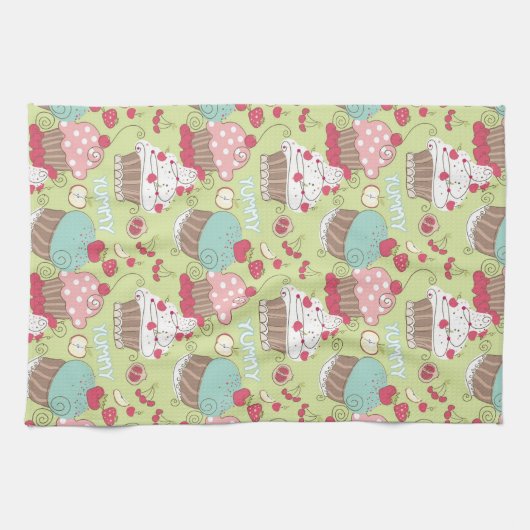 Kuchenmuster Geschirrtuch (Horizontal)