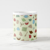 Küchenmuster Jumbo-Tasse (Vorderseite)