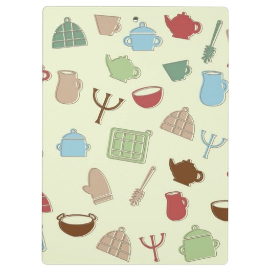 Küchenmuster Klemmbrett (Rückseite)