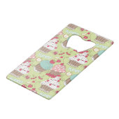 Kuchenmuster Kreditkarten Flaschenöffner (Rückseite Schrägansicht)