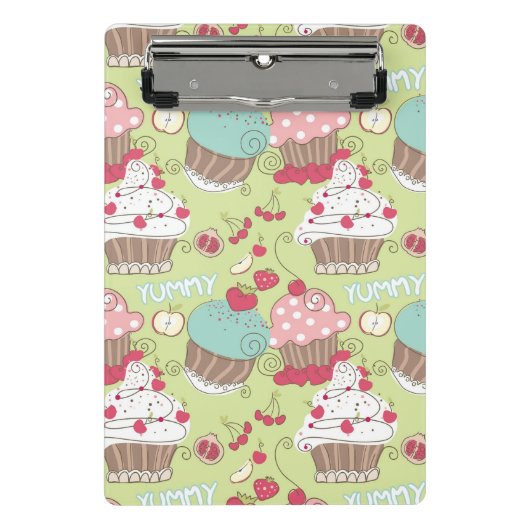Kuchenmuster Mini Klemmbrett (Vorderseite)