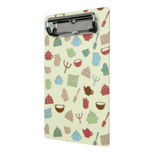 Küchenmuster Mini Klemmbrett (Gewinkelt2)
