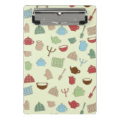 Küchenmuster Mini Klemmbrett (Vorderseite)