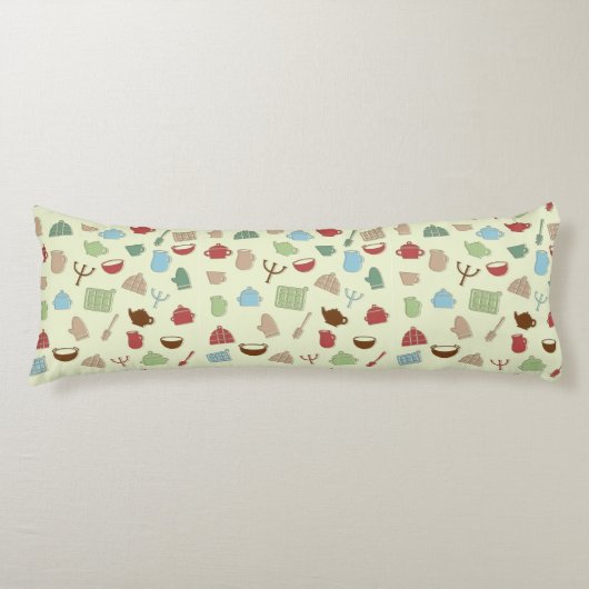 Küchenmuster Seitenschläferkissen (Vorderseite)