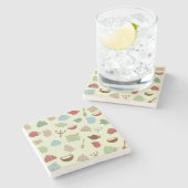 Küchenmuster Steinuntersetzer (Seitenansicht)