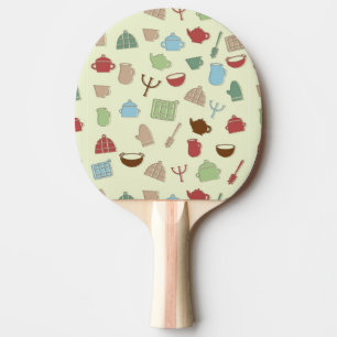 Küchenmuster Tischtennis Schläger