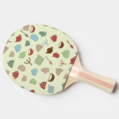 Küchenmuster Tischtennis Schläger (Seitenansicht)
