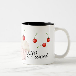 Kuchen'n-Kirschen Zweifarbige Tasse
