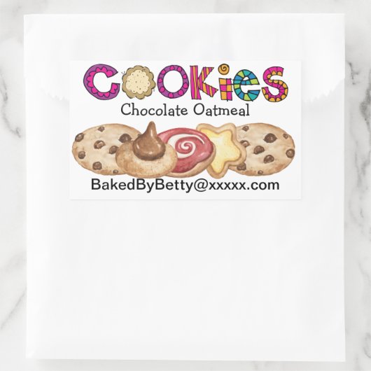 Küchennahrungsmittel-Aufkleber - SRF Rechteckiger Aufkleber (Tasche)