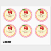 Küchennahrungsmittel Personalisiert Runder Aufkleber (Blatt)