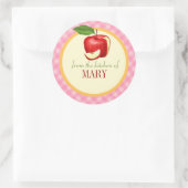 Küchennahrungsmittel Personalisiert Runder Aufkleber (Tasche)