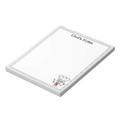 Küchennotebooks mit niedlichem Koch Cartoon Notizblock (Rotiert)