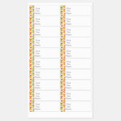 Küchenorganisation Food Labels Salad Muster Etiketten (Blatt)