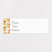 Küchenorganisation Food Labels Salad Muster Etiketten (Design 1)