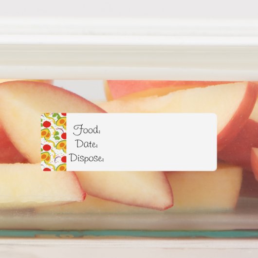 Küchenorganisation Food Labels Salad Muster Etiketten (Befestigt)