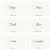 Küchenpantry Organisation Food Storage Labels (Vorderseite)