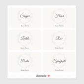 Küchenpantry Organisation Food Storage Labels (Blatt)