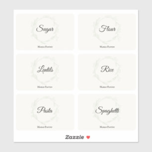 Küchenpantry Organisation Food Storage Labels