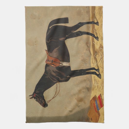 Kuchenpferdekor Geschirrtuch (Vertikal)