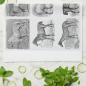 Kuchenpferdekor Geschirrtuch (Gefaltet)