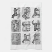 Kuchenpferdekor Geschirrtuch (Vertikal)