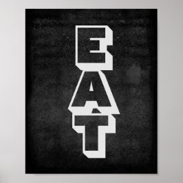 Küchenplakat fett gedruckten Text auf bedrücktem G Poster