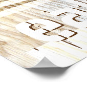 Küchenplakat rustikale, schicke Typografie Poster (Ecke)