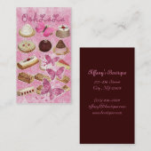 Kuchenplätzchenbäckerei französischen Gebäcks Visitenkarte (Vorne/Hinten)