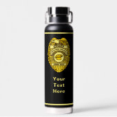 Küchenpolizei-Abzeichen des Chefs Trinkflasche (Rückseite)
