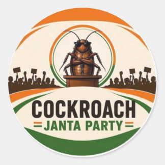 Küchenschaben Janta Partei Logo Aufkleber