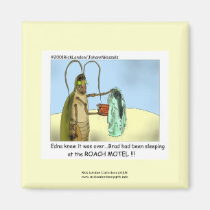 Küchenschaben-Motel Lustiger Cartoon-Magnet Magnet