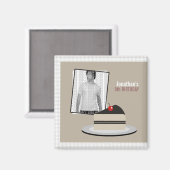 Kuchenscheibe Magnet (Vorderseite/Rückseite)