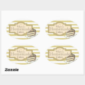 Kuchenscheibe Ovaler Aufkleber (Blatt)