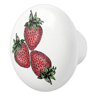 Küchenschrank Makeover 3 Erdbeeren Keramikknauf
