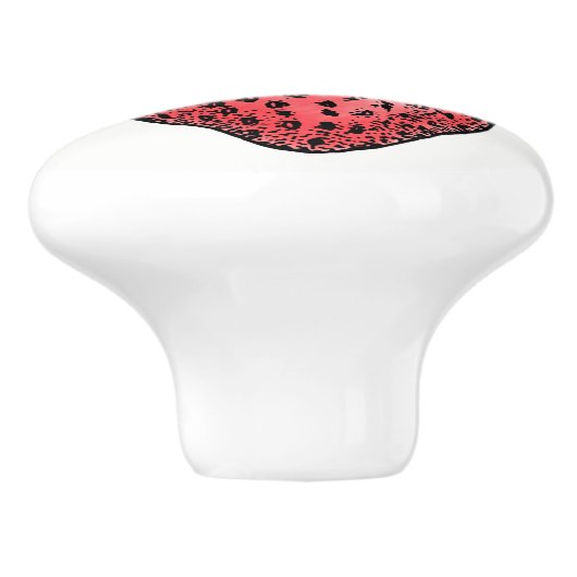 Küchenschrank Makeover Erdbeere Keramikknauf (Seitenansicht)