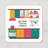 Küchenschränke Quadratische Visitenkarte (Vorderseite)