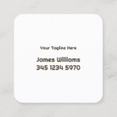 Küchenschränke Quadratische Visitenkarte (Rückseite)