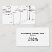 Küchenschränke umbauen visitenkarte (Vorne/Hinten)